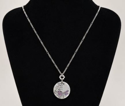 Silver Dragonfly Necklace