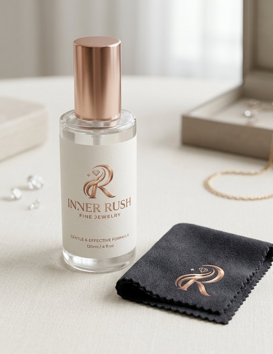 Inner Rush Jewelry Clean w/Engraved Logo Microfiber Cloth