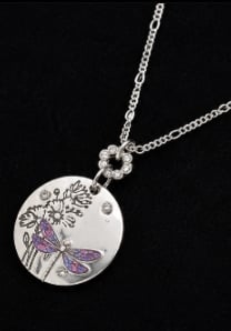 Silver Dragonfly Necklace