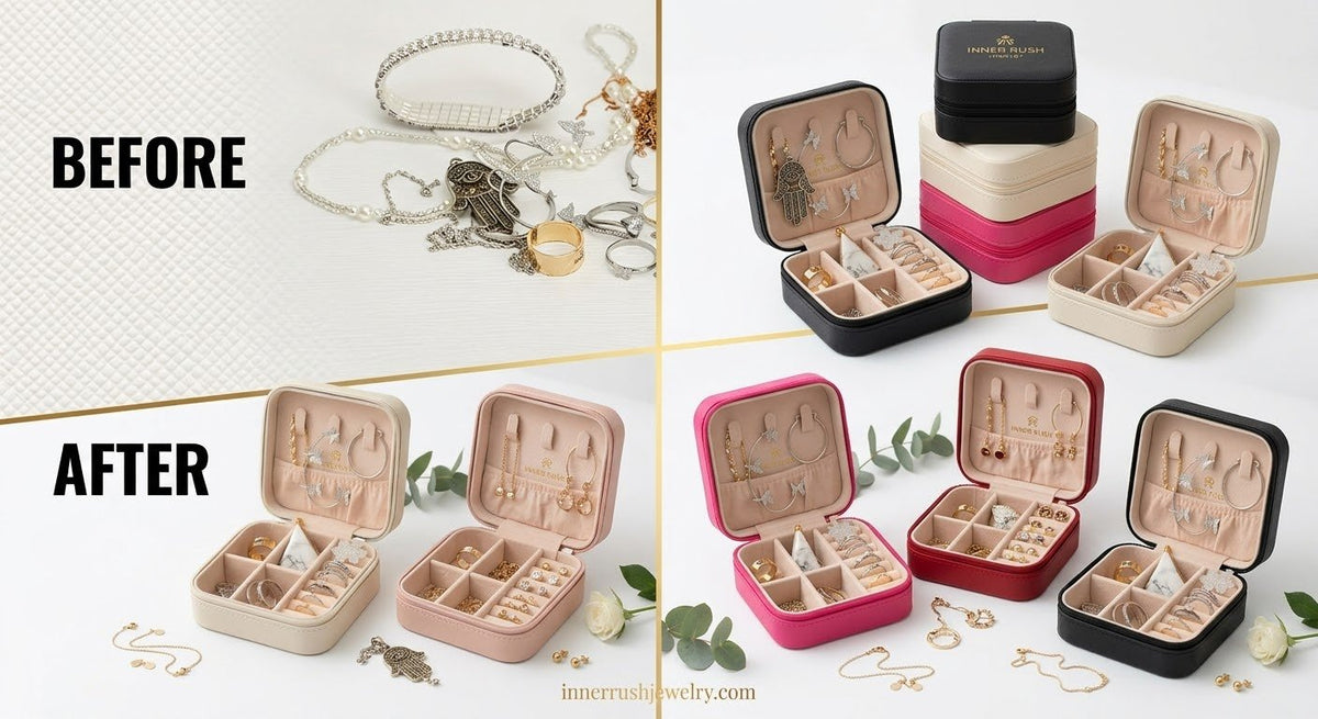 Inner Rush Signature Travel Size Jewelry Box