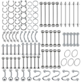 Silver Stainless Steel Body Jewelry